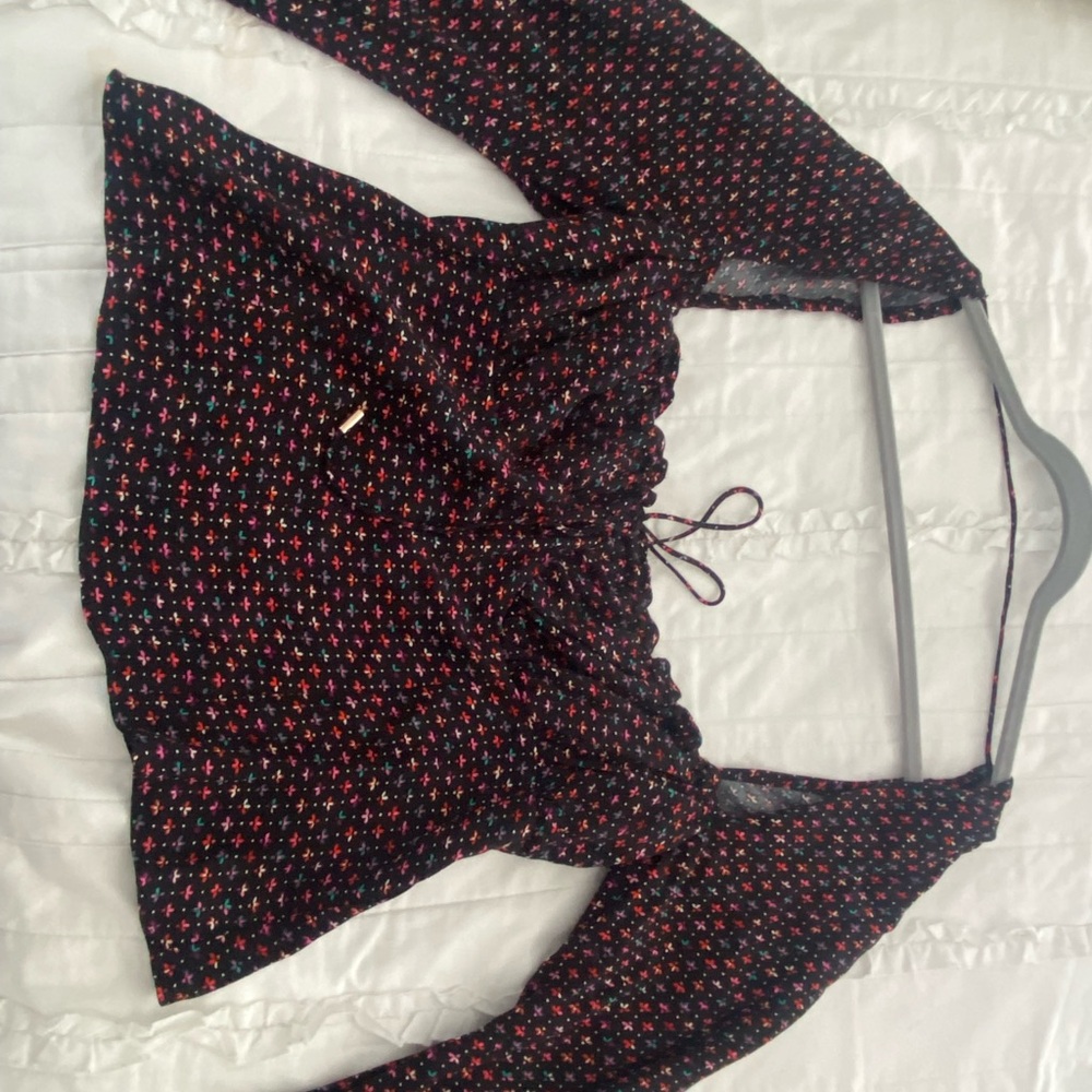 Stylish Black and Red Women's Top